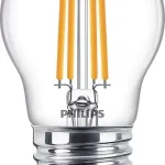 Újdonság LED izzó gömb E27 P45 6.5W = 60W 806lm 2700K meleg izzószál PHILIPS