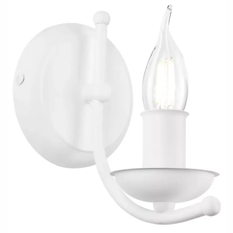 Biztonságos vásárlás Fali lámpa lámpatest LUCY E14 White Classic KM-1.153 Lamkur