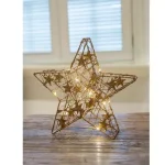 Legnépszerűbb Tracon asztali LED karácsonyi csillag arany CHRSTGS14GWW