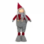 Árcsökkenés Karácsonyi textil manó figura - teleszkópos lábbal - 40 - 60 cm 58367A