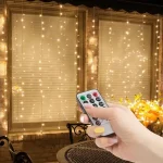 Árcsökkenés Family LED fényfüggöny 100 db meleg fehér 3x1 m 230V távirányítós 58906A