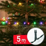 Szezonális akció Kültéri Fényfüzér 5 m színes 100 LED 220-240V 6W zöld kábel IP44 59766