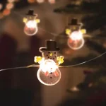 Family LED fényfüzér hóember 10 LED 1,2 m meleg fehér 2xAA 58920 Vedd meg online