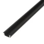 Aluminium profil sín 1000 x 23(17) x 8 mm süllyeszthető U profil fekete színben 41011A1-BK Vedd meg online