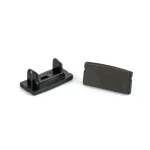 Akció Aluminium profil végzáró (41010hez) 2 db fekete 41010E-BK
