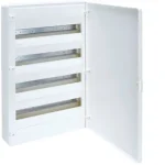 Vedd meg most HAGER lakáselosztó doboz falon kívüli 72 (4x18) modul kiselosztó IP40 VS418PD