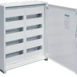 HAGER Lakáselosztó falon kívüli 96modul (4x24) teli ajtóval fém 650x550x160mm fehér (RAL9010) IP44 FWB42 Szuper ajánlat