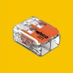 Kiárusítás Wago 2-es oldható vezeték összekötő csatos max. 4 mm2 221-412
