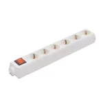 Árcsökkenés Home NV 06K hálózati elosztó, szerelhető, 6 gyermekvédelemmel ellátott kapcsolós aljzat, max. 3500W, fehér NV 06K