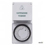 Prémium Steck Kültéri mechanikus napi kapcsolóóra 3500W IP44 STM 240K