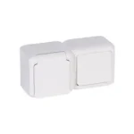 Legrand Forix IP44 falon kívüli 101 egypólusú kapcsoló és 2p+f dugalj csatlakozóaljzat fehér 782371 Vedd meg online