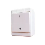 Legrand Kontállux falon kívüli kétpólusú kapcsoló fehér IP44 KBI 2-102 CKV 083902 Outlet