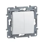 Legrand Niloé 106+6 kettős váltókapcsoló körömmel fehér 764502 Szezonális akció