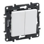 Árcsökkenés Legrand Niloé Step 106+6 kettős váltókapcsoló fehér 10AX 863108