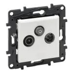 Olcsóbb Legrand Niloé Step TV-R-SAT végzáró csatlakozóaljzat 10 dB fehér 863179