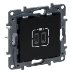 Legrand Niloé Step 2xUSB-C töltőaljzat 5V 3A 15W fekete 863539 Nézd meg most