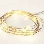 Kedvezményes ár LED dekorációs lánc 2m, 20LED, 2xAA, meleg fehér, funkció nélkül, arany színű [X0120131]