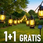 Árengedmény SOLAR LED lánclámpa SUNARI LAMPS 6,5m 30xLED meleg fehér IP64, 1+1 GRATIS! [RTV100390]
