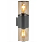 FALI LÁMPA SALVIA ON 2XE27, MAX.2 X15W, IP54, SZÜRKE [AD-OP-6574GE27PP] Kedvezményes ár