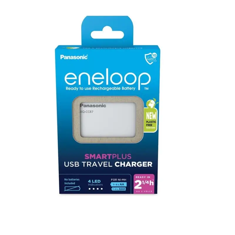 Legkelendőbb eneloop BQ-CC87USB 4× AA/AAA akkumulátor töltésére